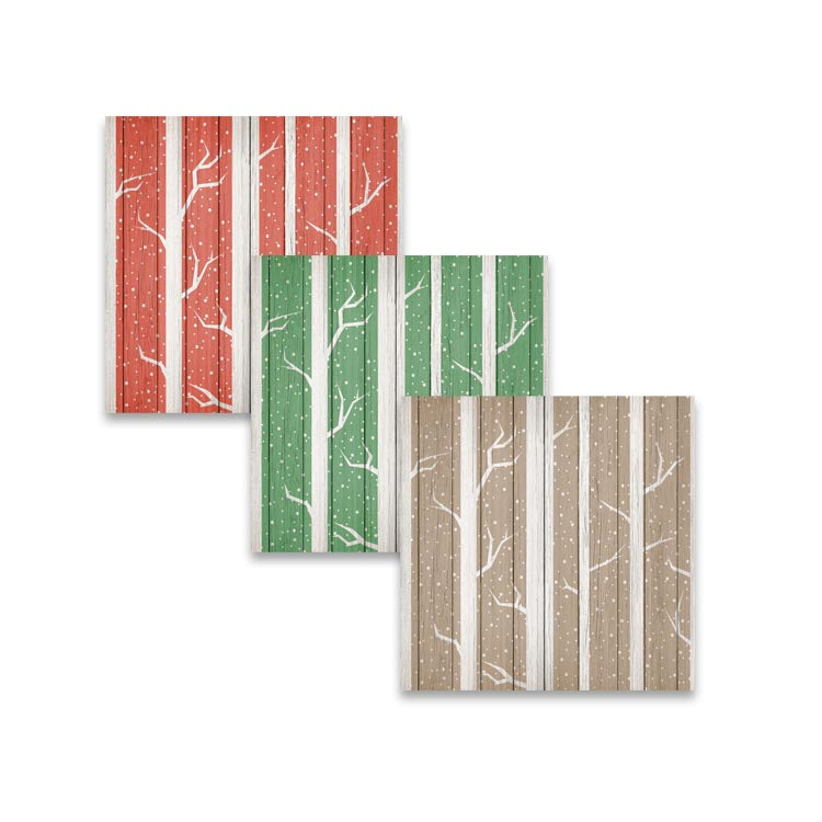 Rustic Christmas Wood Digital Papers and Backgrounds