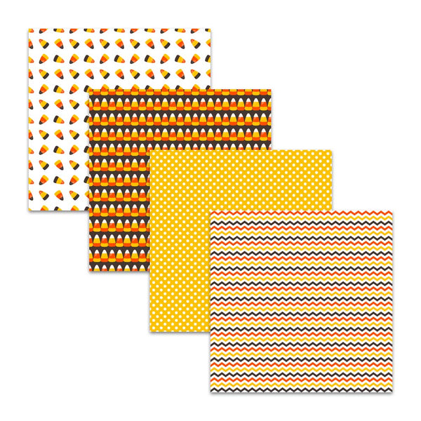 Candy Corn Digital Paper Pack for Halloween & Thanksgiving