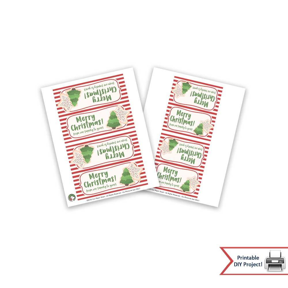 christmas printable party favors