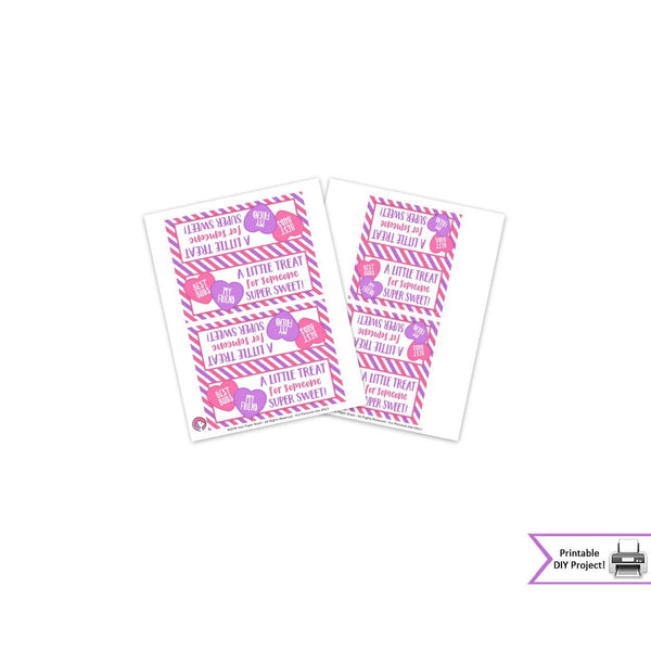 valentine's day heart candy bag topper printable