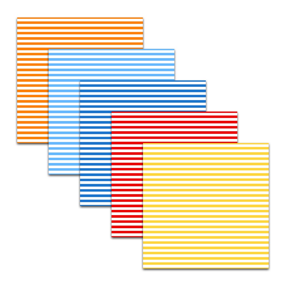 red yellow blue orange stripe digital paper scrapbooking stationery