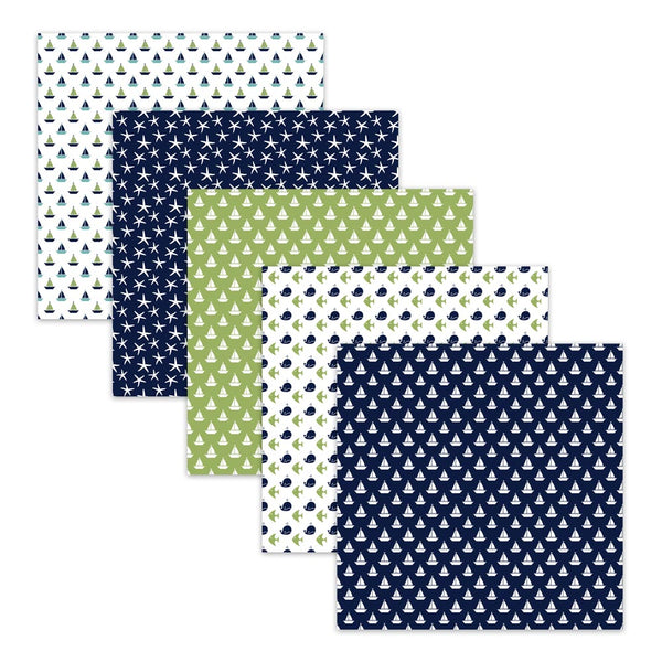 Nautical Digital Scrapbook Papers And Backgrounds