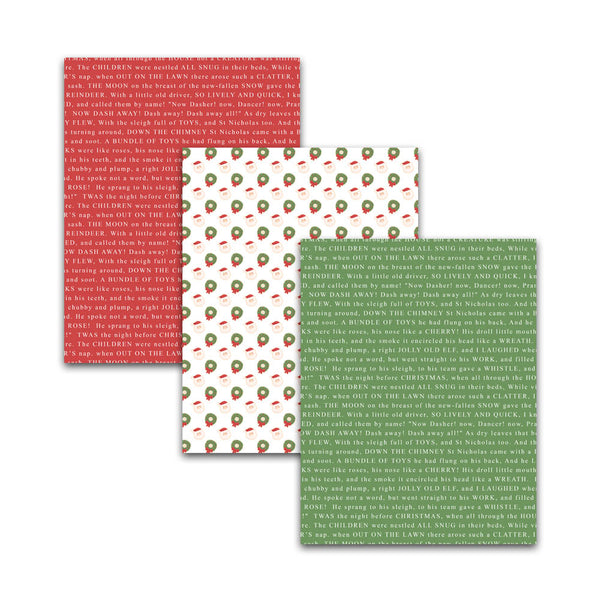 8.5x11" Christmas Cookie Digital Scrapbooking Papers