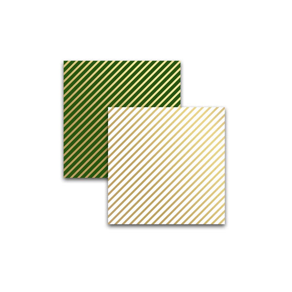 Elegant Green & Gold Christmas Digital Scrapbooking Papers