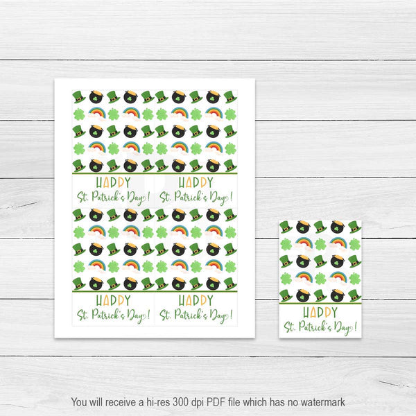 Printable Happy St. Patrick's Day Cookie Cards