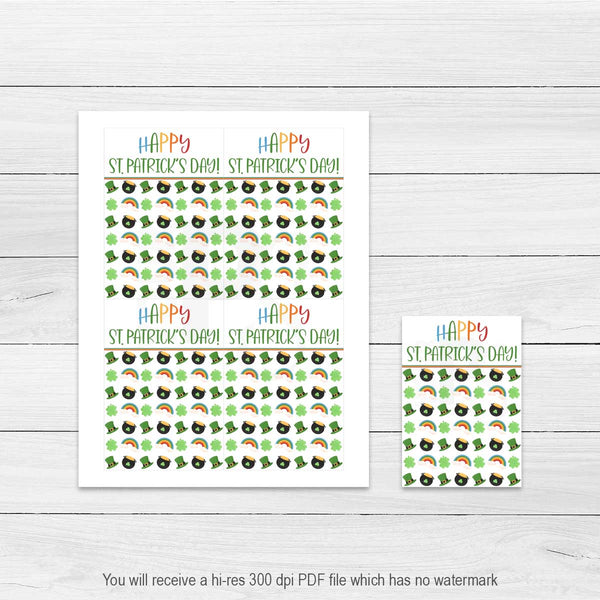 printable st. patrick's day cookie card instant download, your paper stash