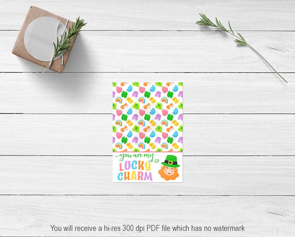st. patrick's day mini cookie card download