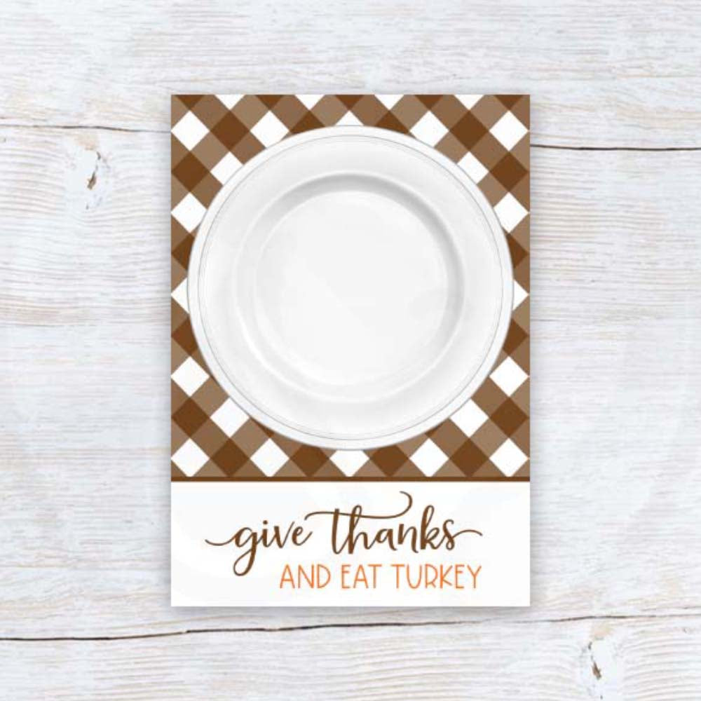 thanksgiving printable dinner card