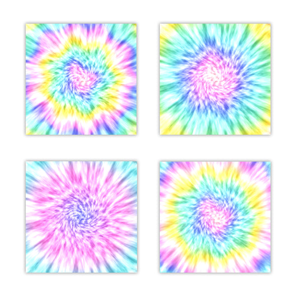 groovy hippie tie-dye digital scrapbook papers