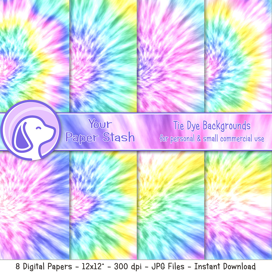 rainbow tie dye digital backgrounds, tie dye backdrops