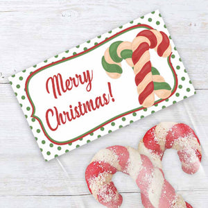 printable Merry Christmas cookie and candy bag topper, gifts for teachers, christmas office party favor bag topopers
