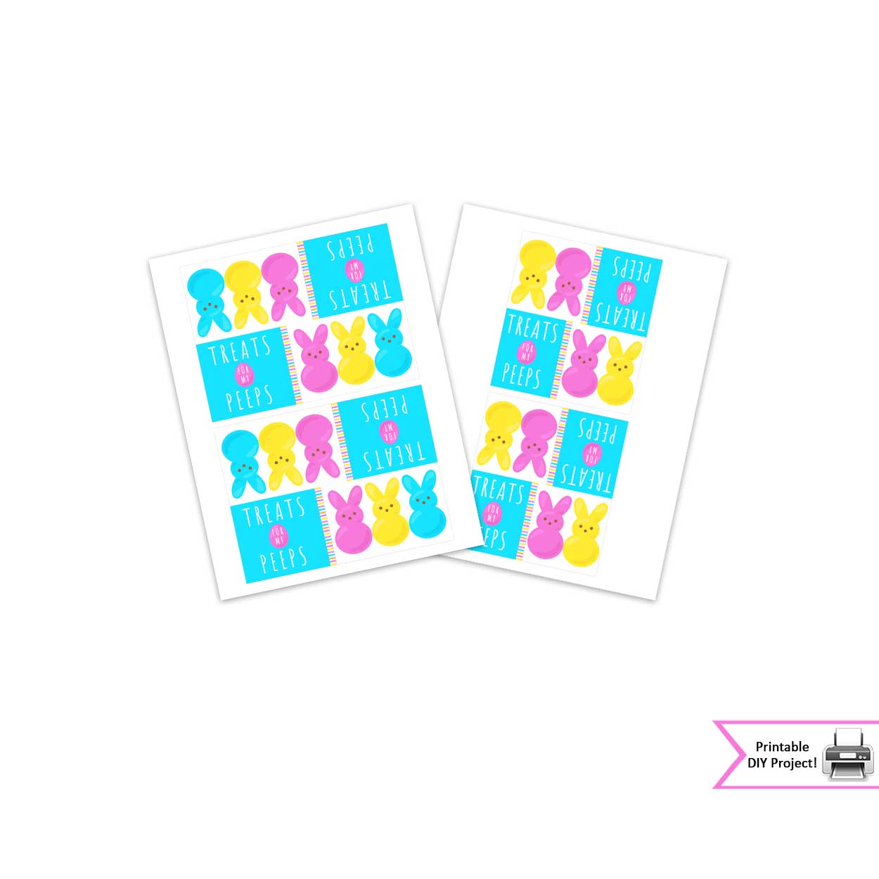 easter printable treat bag toppers