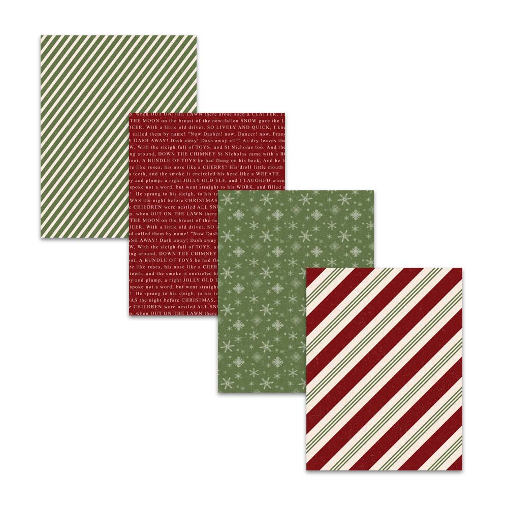 8.5x11 Textured Red & Green Christmas Digital Paper