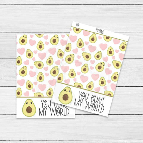 you guac my world printable cookie card, cinco de mayo card, valentine's day cookie card, cookie packaging