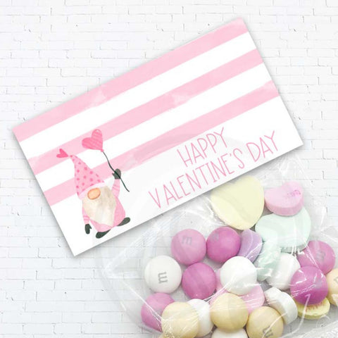 printable valentine's day gnome treat bag toppers