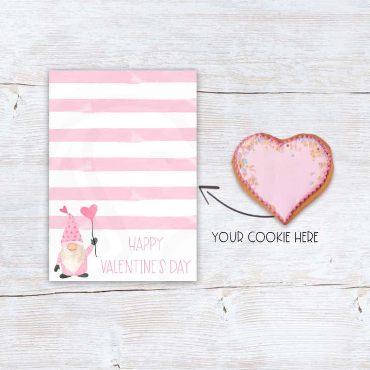 printable valentine's day gnome cookie cards