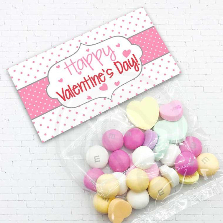 valentines day treat candy goody favor cookie bag topper classroom party printable valentines love yourpaperstash your paper stash teachers
