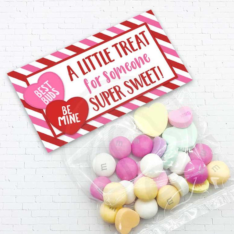 valentine treat candy goody bag topper treat for someone sweet classroom party bags instant download kids valentine ideas crafts supplies galentine 