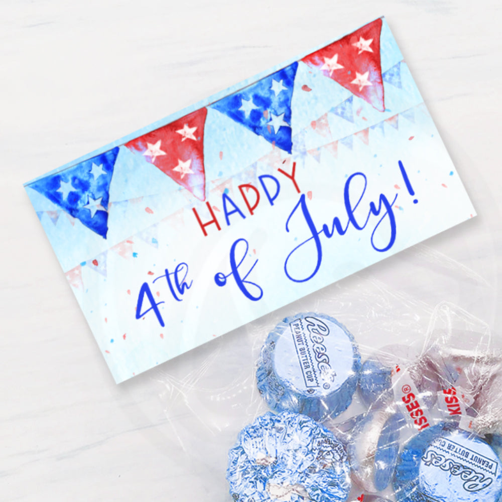 printable happy 4th of july treat candy or cookie bag toppers