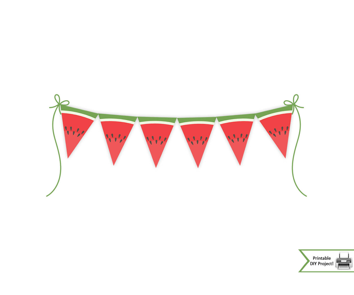 printable banner bunting for summer birthday party picnic family reunion decorations
