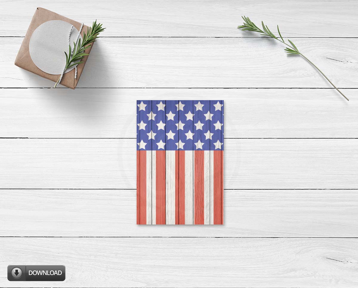american flag cookie cards